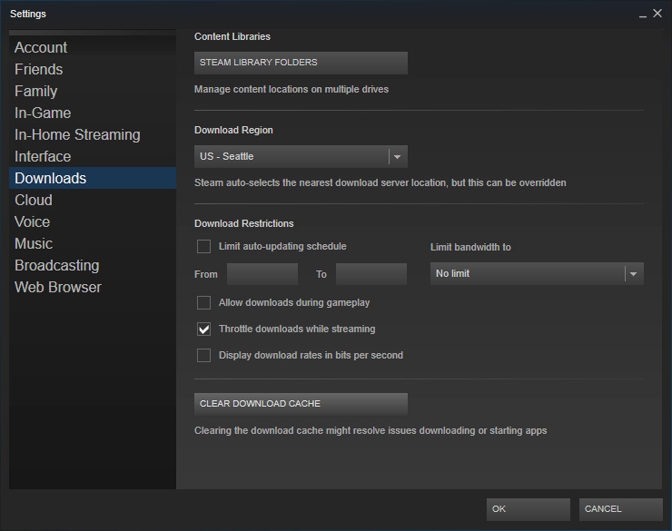 Disable Steam Updates to Optimize Windows 10 for Gaming